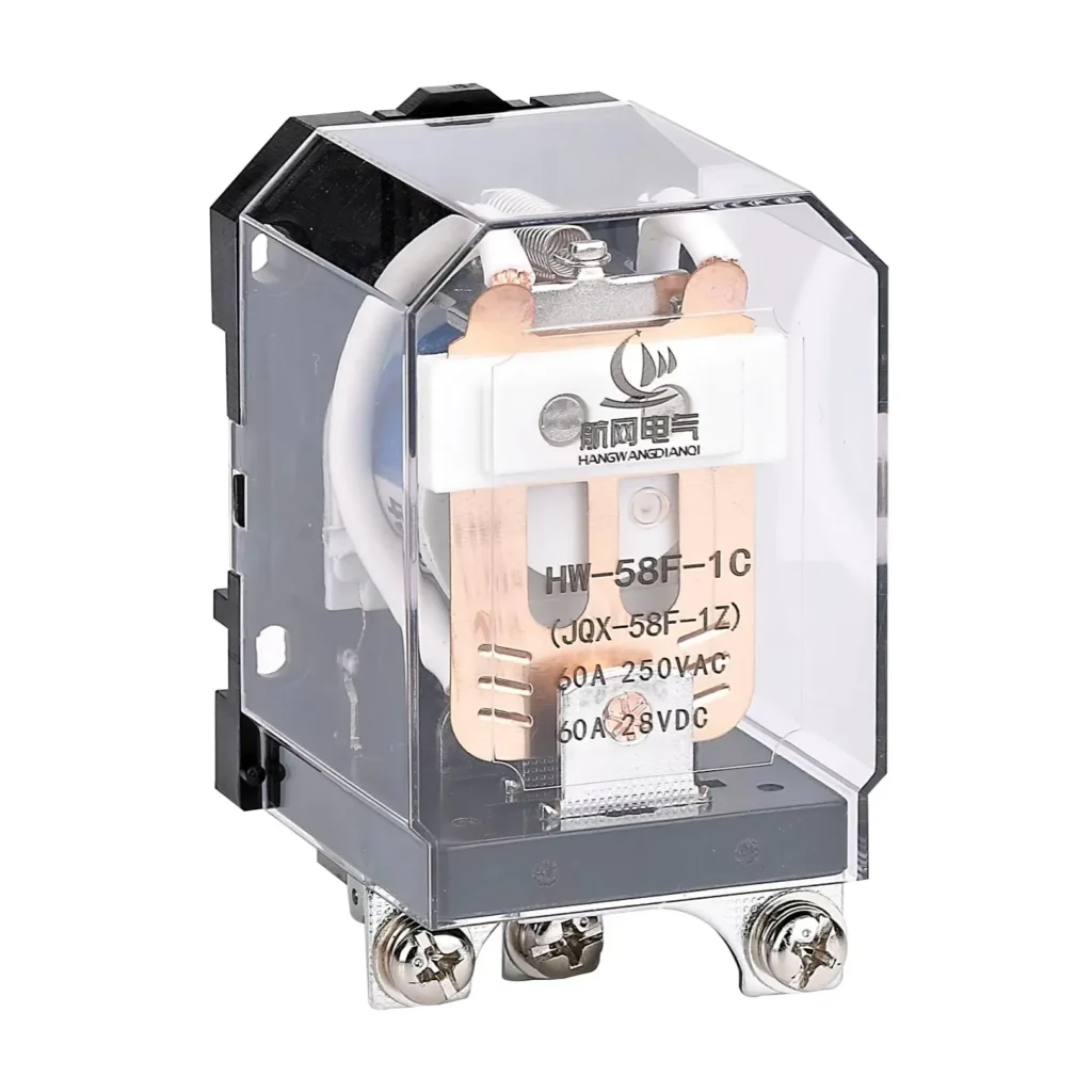 HW-58F-1Z Power Relay 60A, Durable, Bolt Mounting