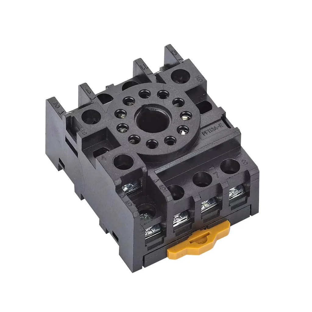 PF113A-E Relay Base Durable, Compact, Reliable Mounting
