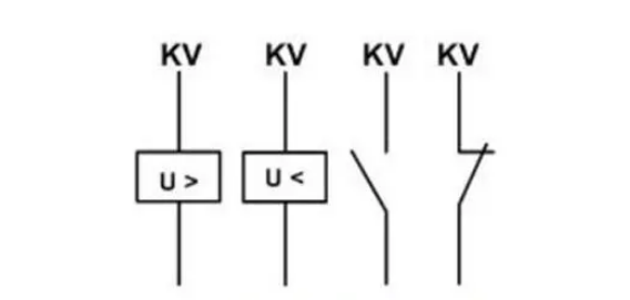 Voltage Relay Graphic Symbol