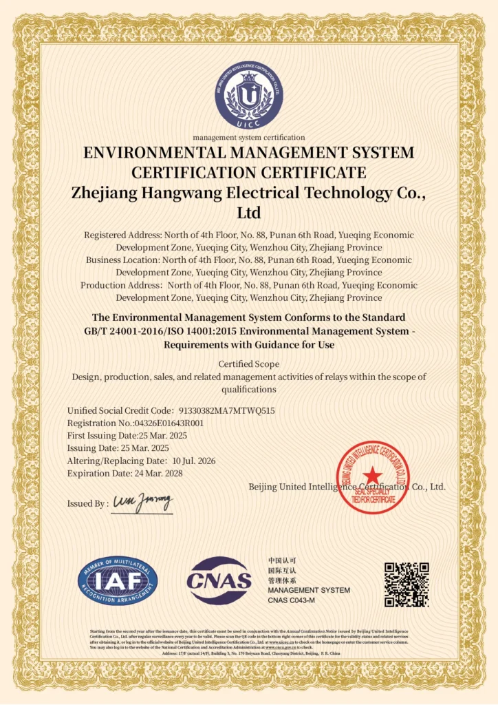 hwrelay certificate 1